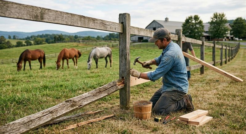 Horse Fence Repair Service