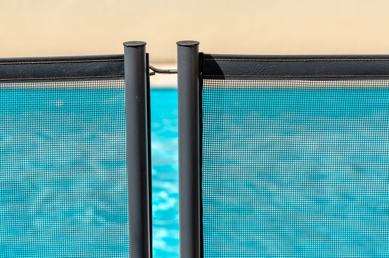 Mesh Pool Safety Fence in Garden